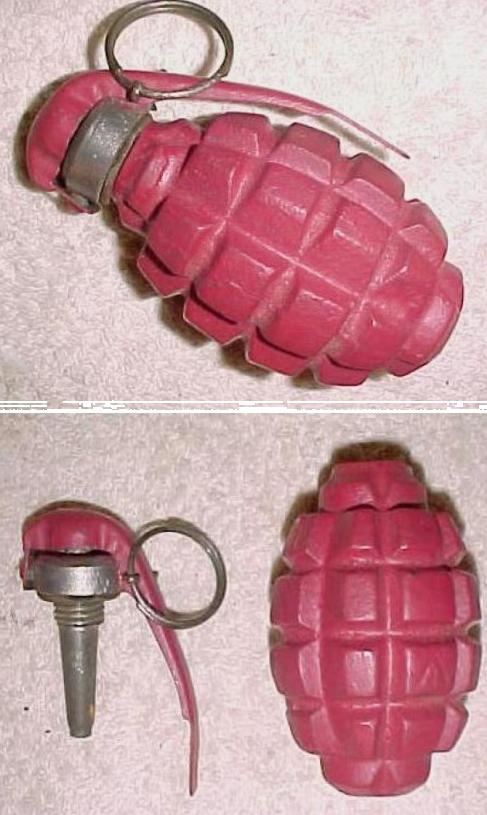 French WW1 F1 DRILL Grenade - Click Image to Close